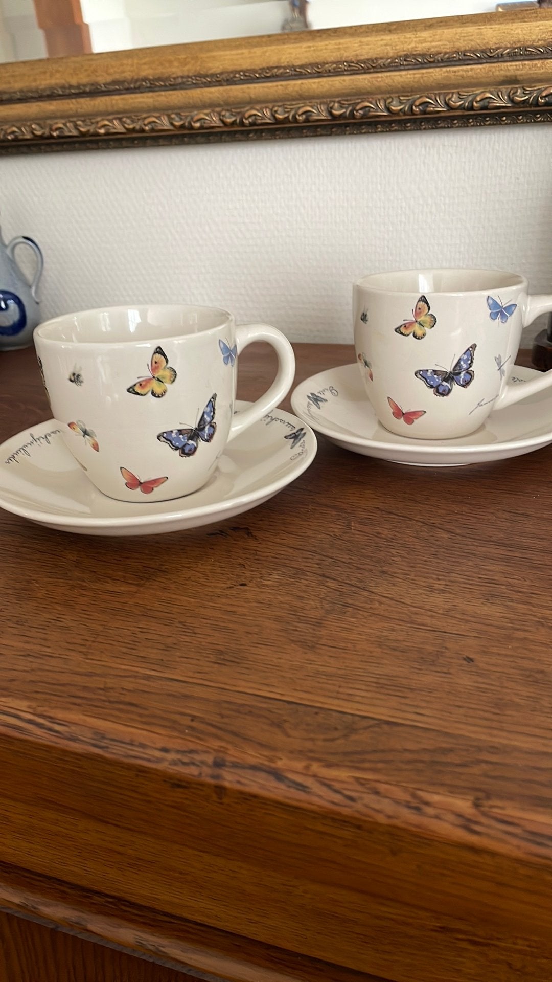 2 Douwe Egberts kop en schotels, Ophalen of Verzenden