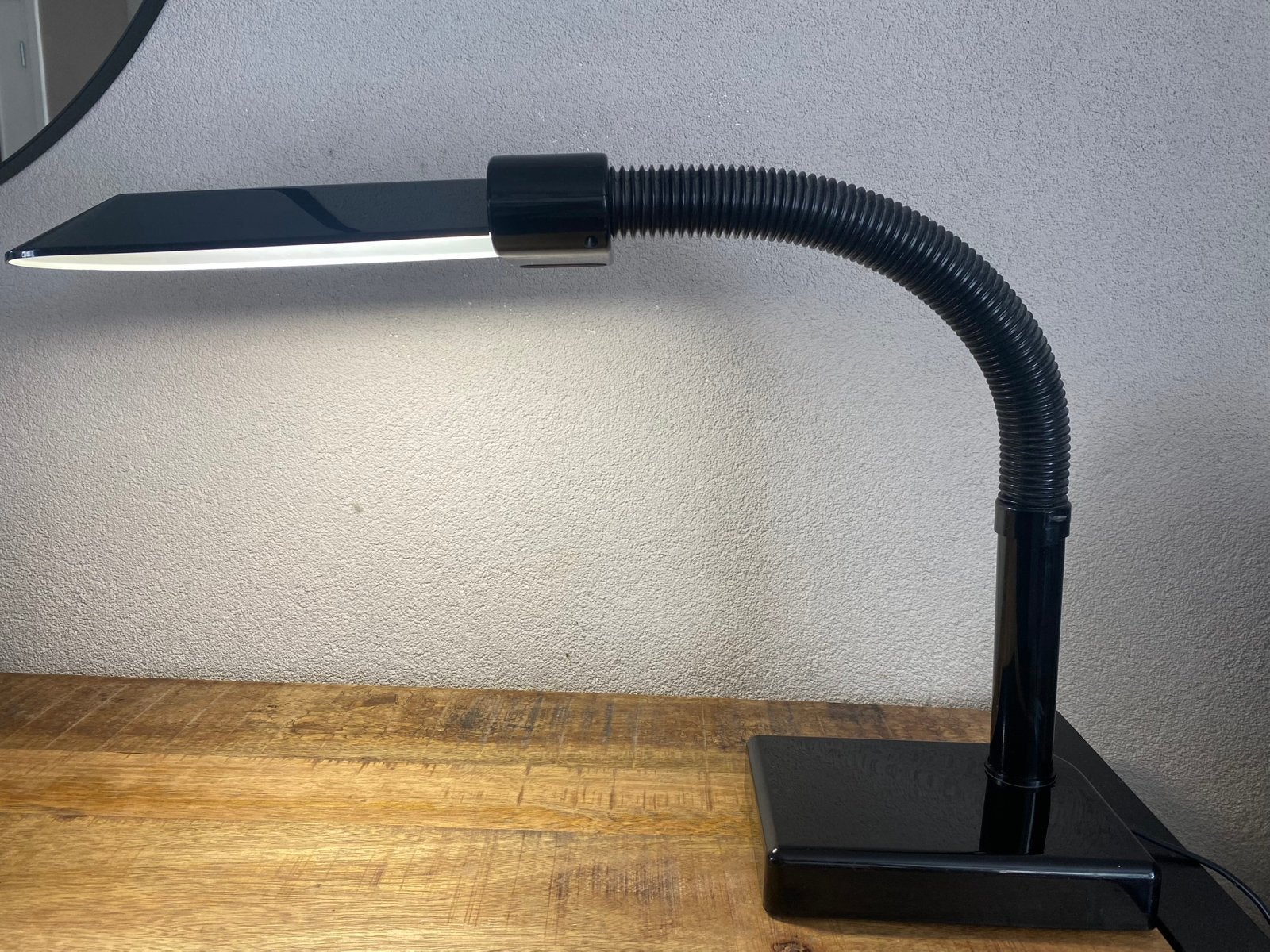 Vintage Sylvania tafellamp of bureaulamp jaren ‘80, Ophalen of Verzenden, Zo goed als nieuw, Zwart, Design