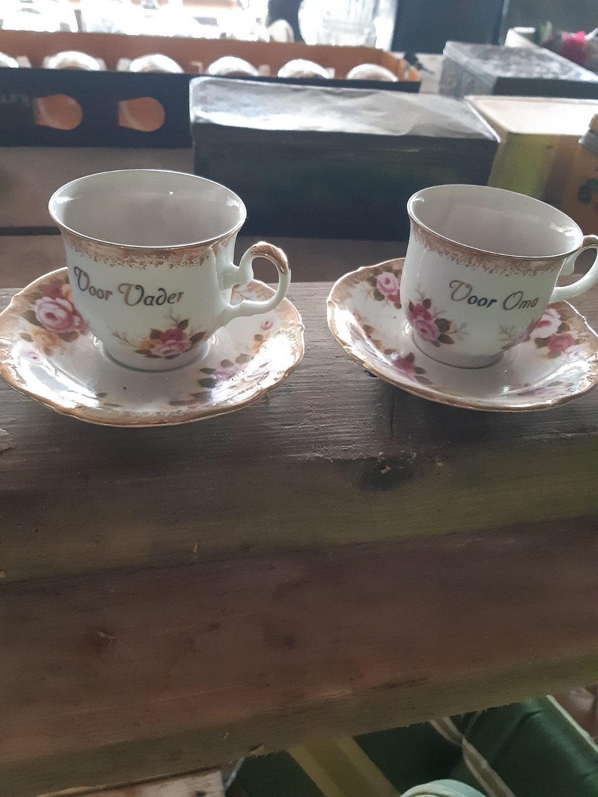 Kopjes oma en vader, Ophalen of Verzenden