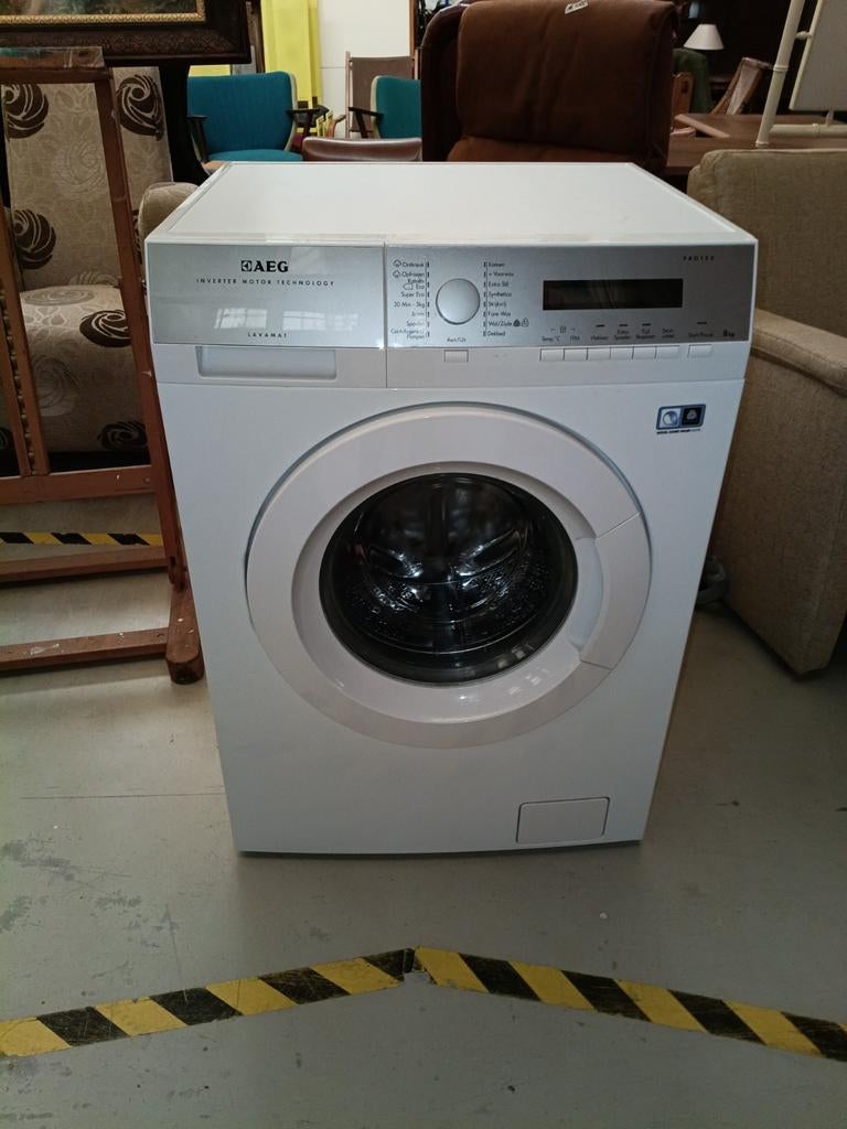 AEG Lavamat Protez 8kg Inverter Wasmachine, Ophalen, Gebruikt, Voorlader, 85 tot 90 cm
