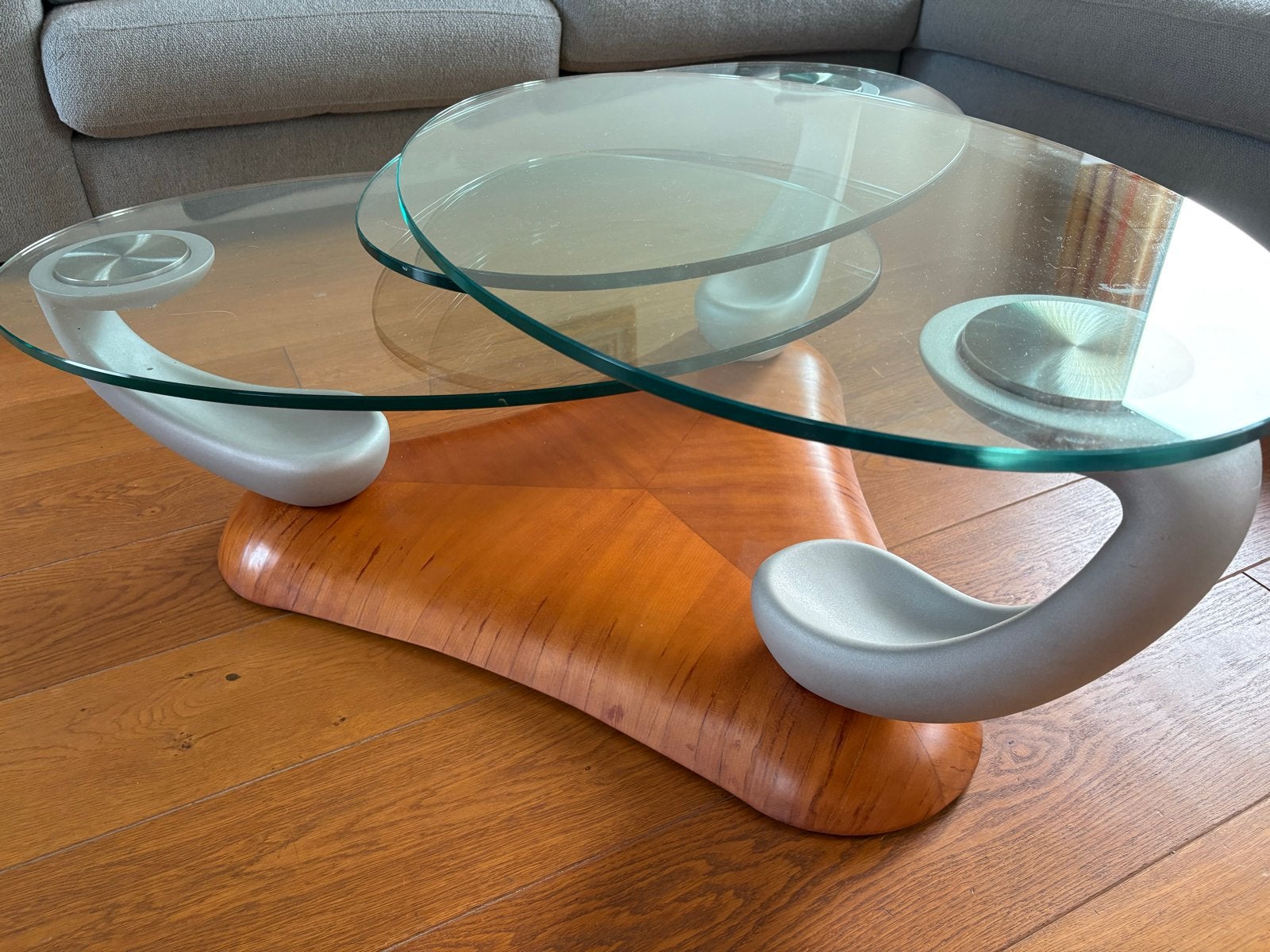 Naos Papillon Italiaans design salontafel, Ophalen, Gebruikt, 100 tot 150 cm, 50 tot 100 cm