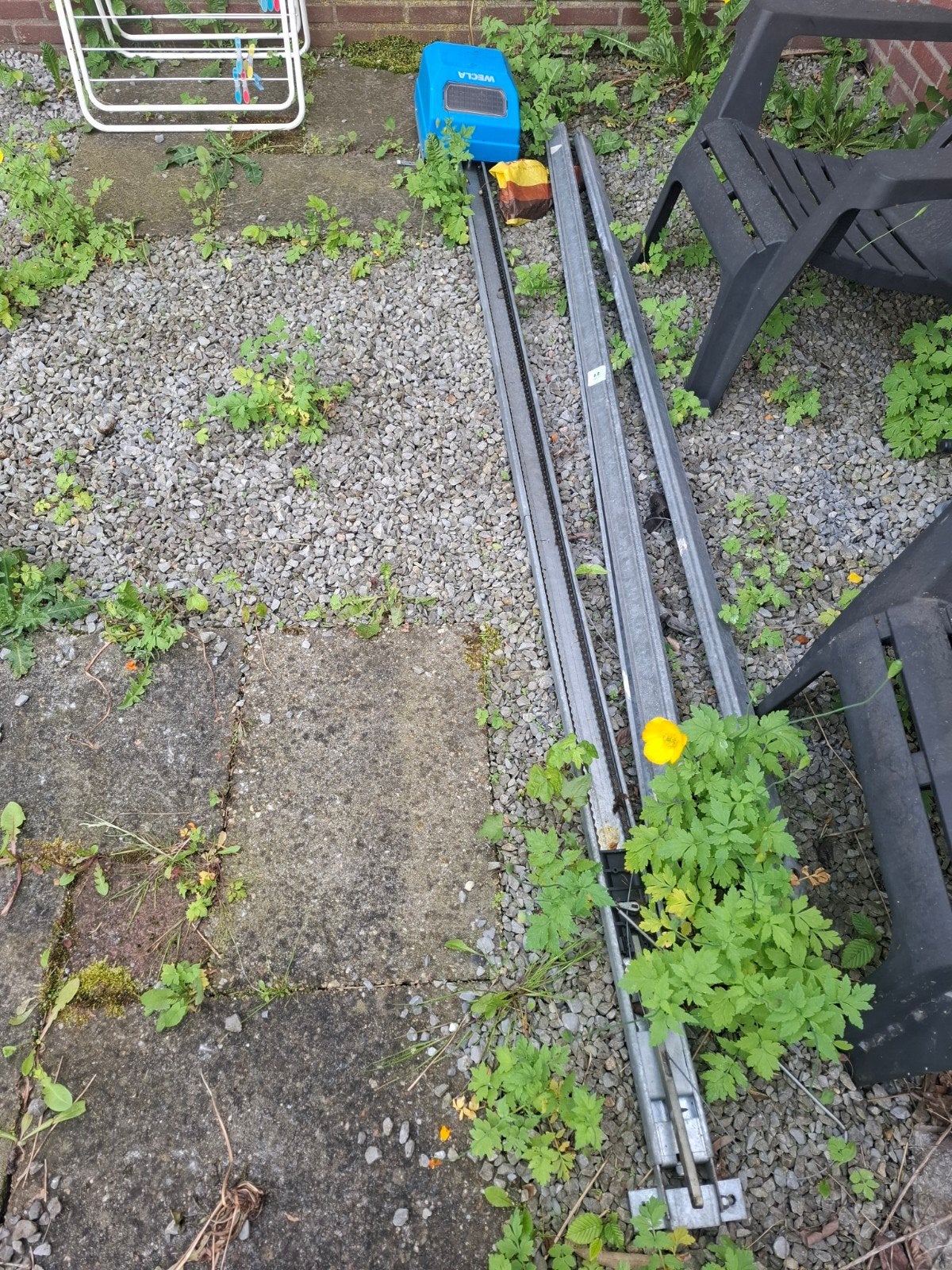 Wecla motor voor kanteldeur met rails en veren, Ophalen, Gebruikt, Garagedeur, 120 cm of meer