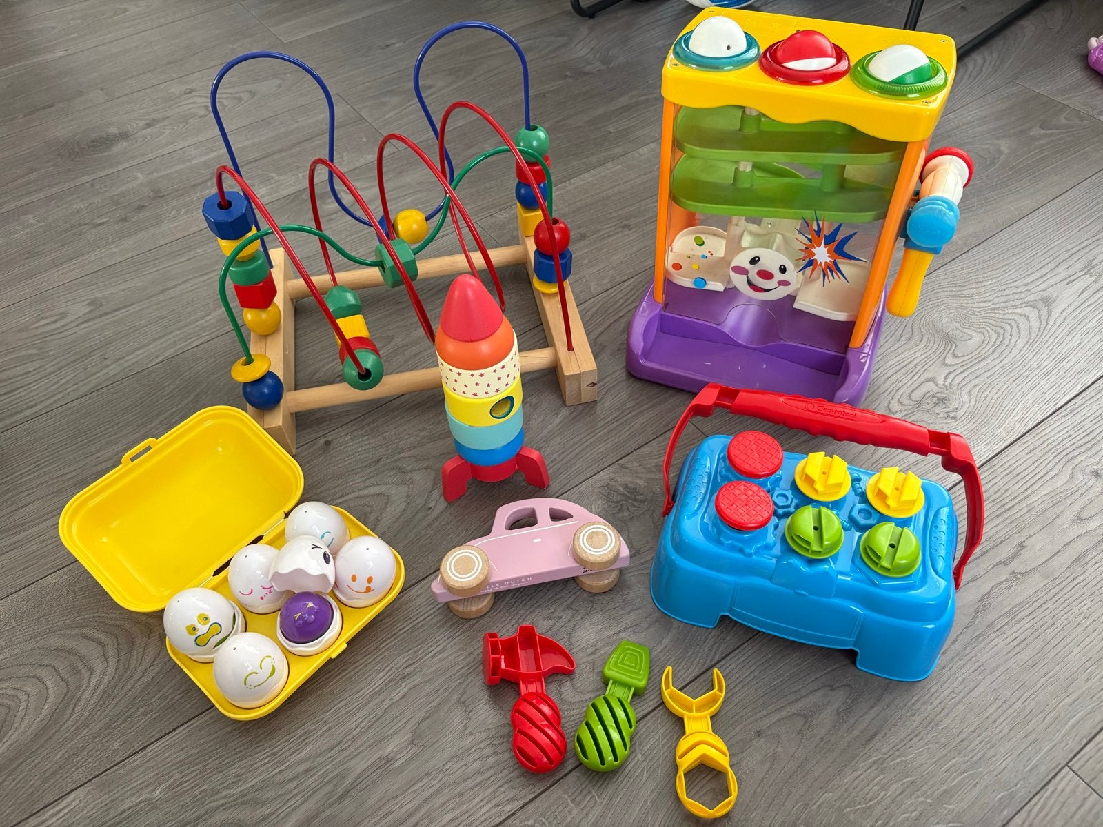 Little Dutch houten auto + Speelgoed set, Ophalen, Gebruikt