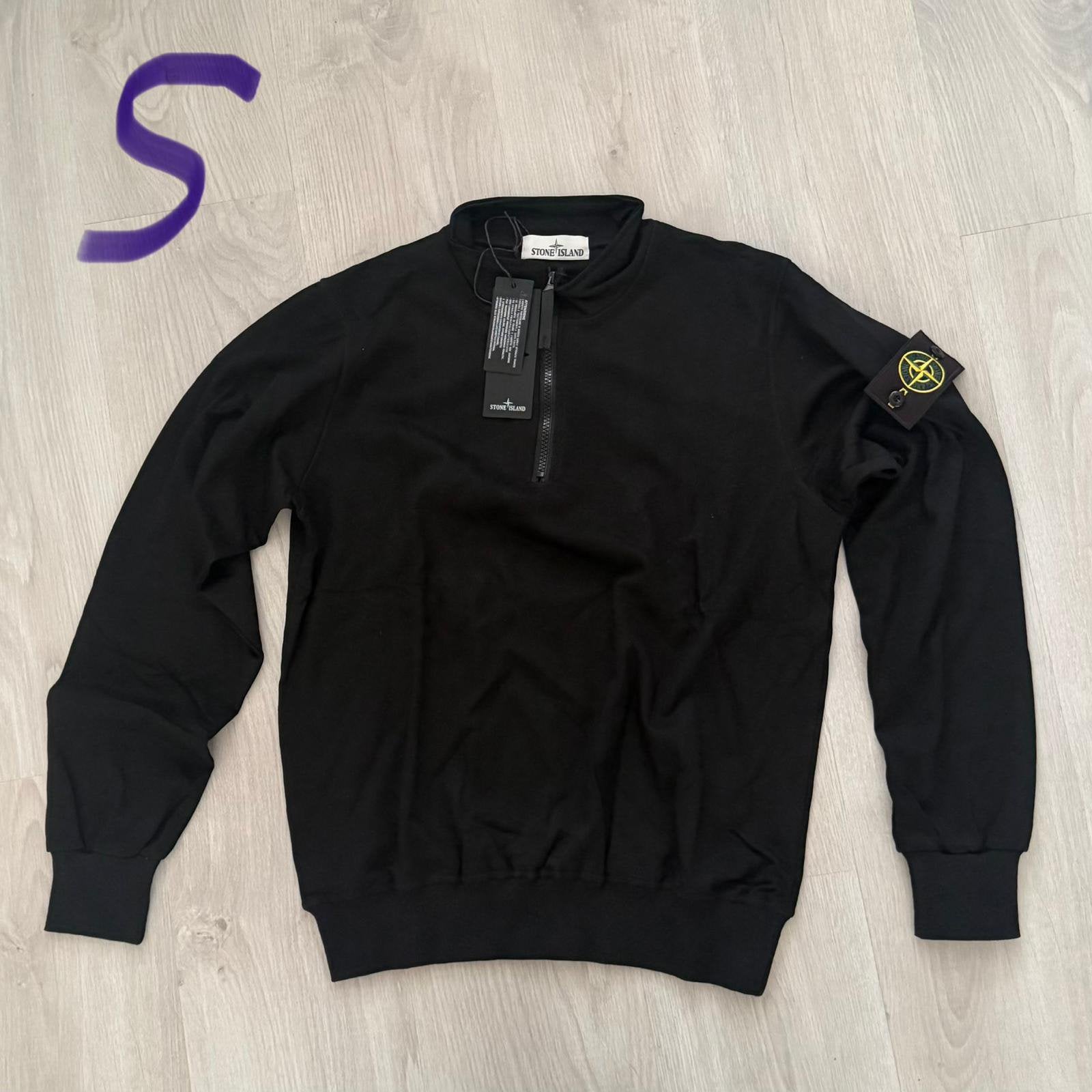 Stone Island - Half Zip - Zwart - S, Ophalen of Verzenden, Nieuw, Maat 46 (S) of kleiner, Zwart