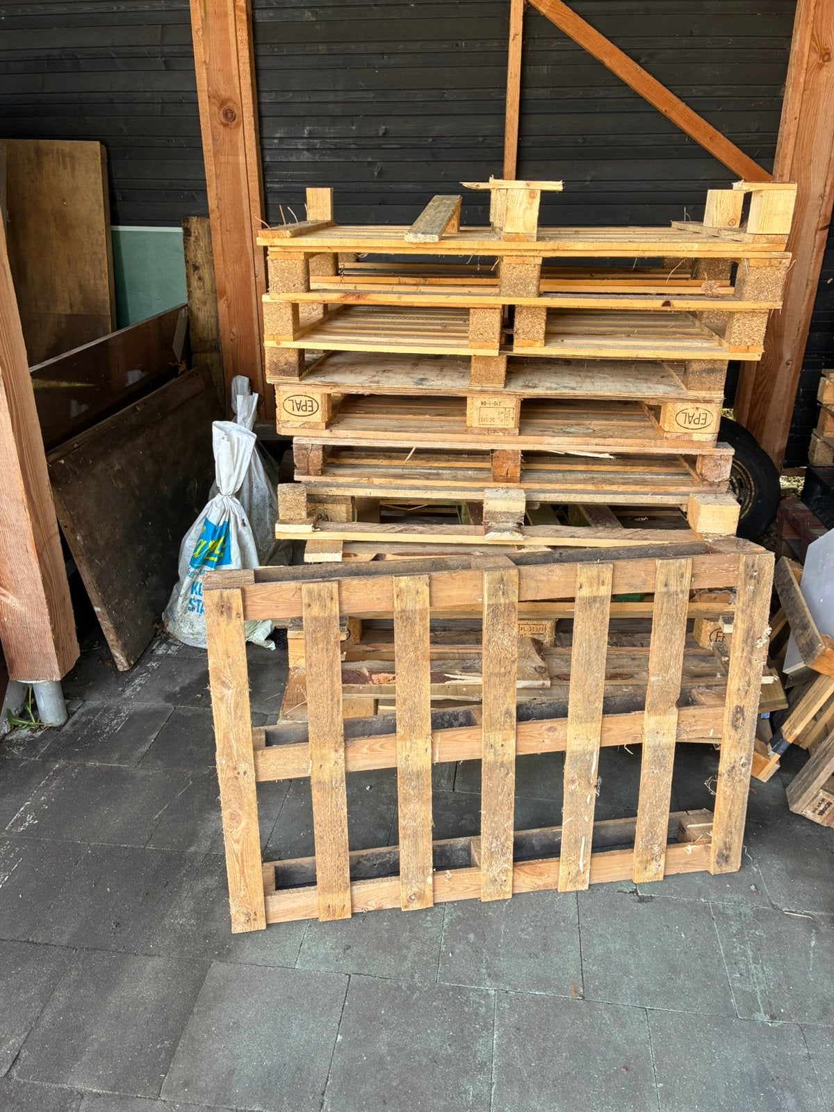 Pallets met gebreken, Ophalen, Gebruikt, Pallet, Minder dan 200 cm