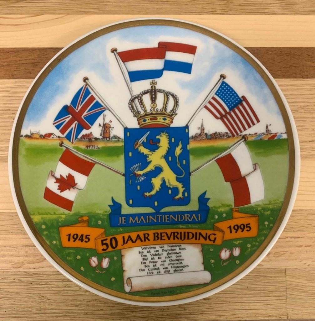 Herdenkingsbord 50 Jaar Bevrijding Nederland 1945-1995, Ophalen of Verzenden