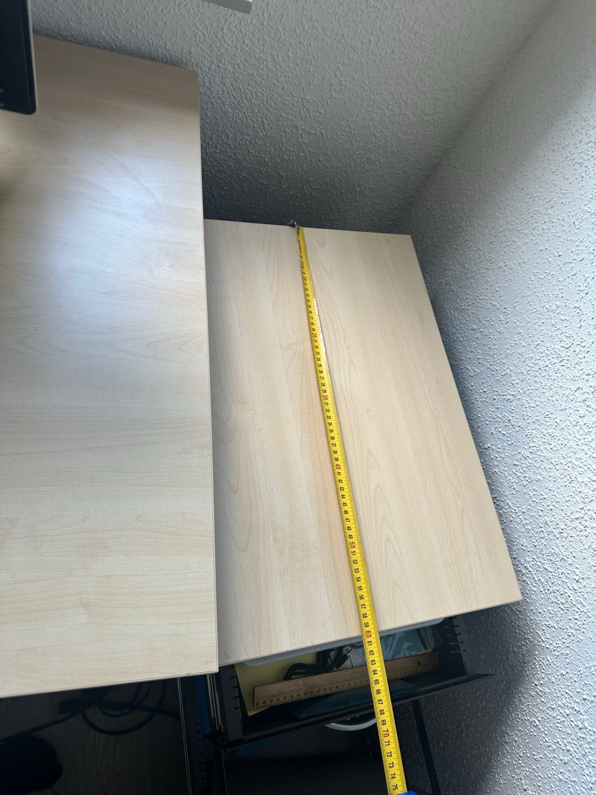Ruim bureau met ladekast en 280x80, Ophalen, Gebruikt, Hoekbureau, Bruin