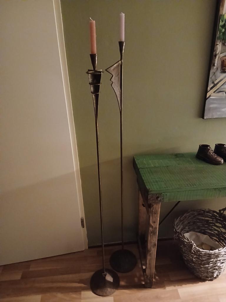 Kaarsenhouders metaal., Ophalen, Gebruikt, Overige kleuren, Kandelaar