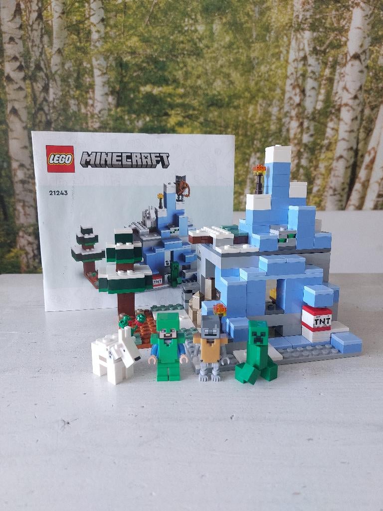 Lego Minecraft Frozen Peaks 21243, Minecraft, Lego, Ophalen of Verzenden, Complete set