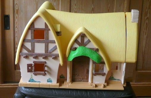 Sneeuwwitje en de 7 dwergen - Groot Speelhuis 56x40x36.5cm, Ophalen of Verzenden, Sneeuwwitje of Doornroosje, Zo goed als nieuw