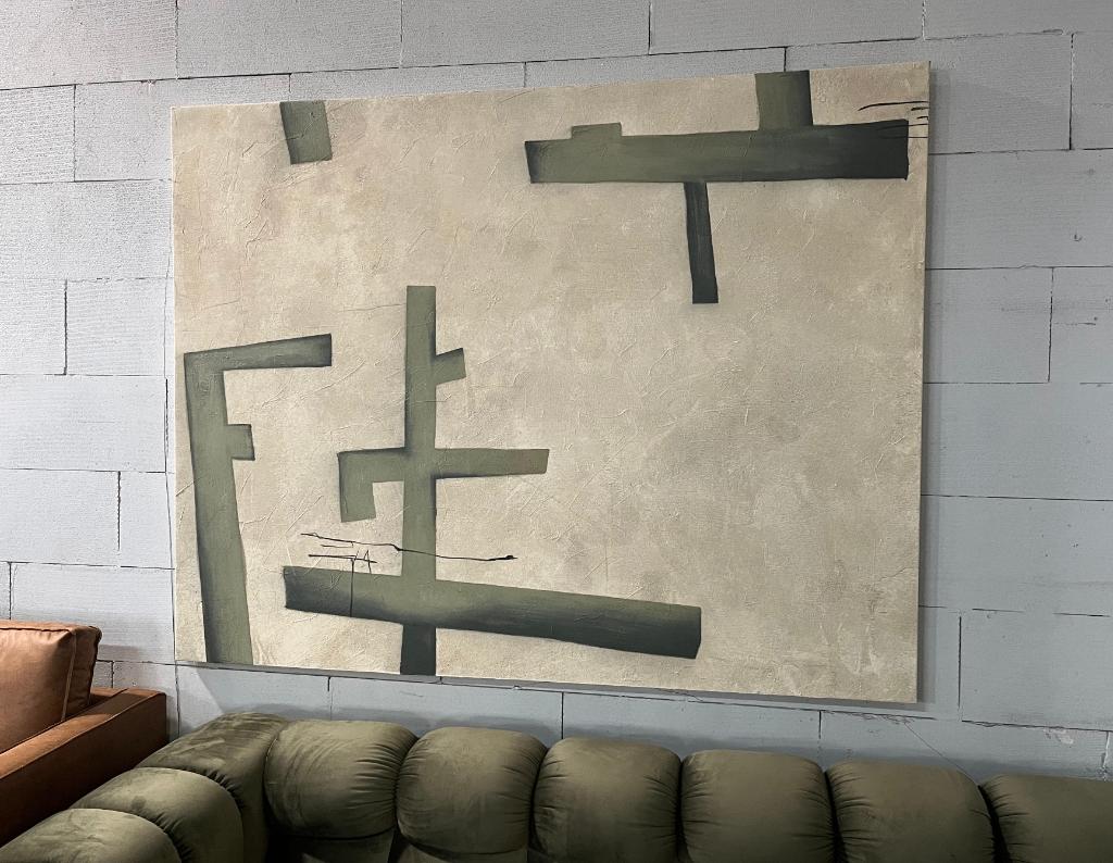 Kave Home Fida Schilderij 180 x 140 cm | Van €275, nu, Kave Home, Nieuw, Ophalen of Verzenden, Kave Home