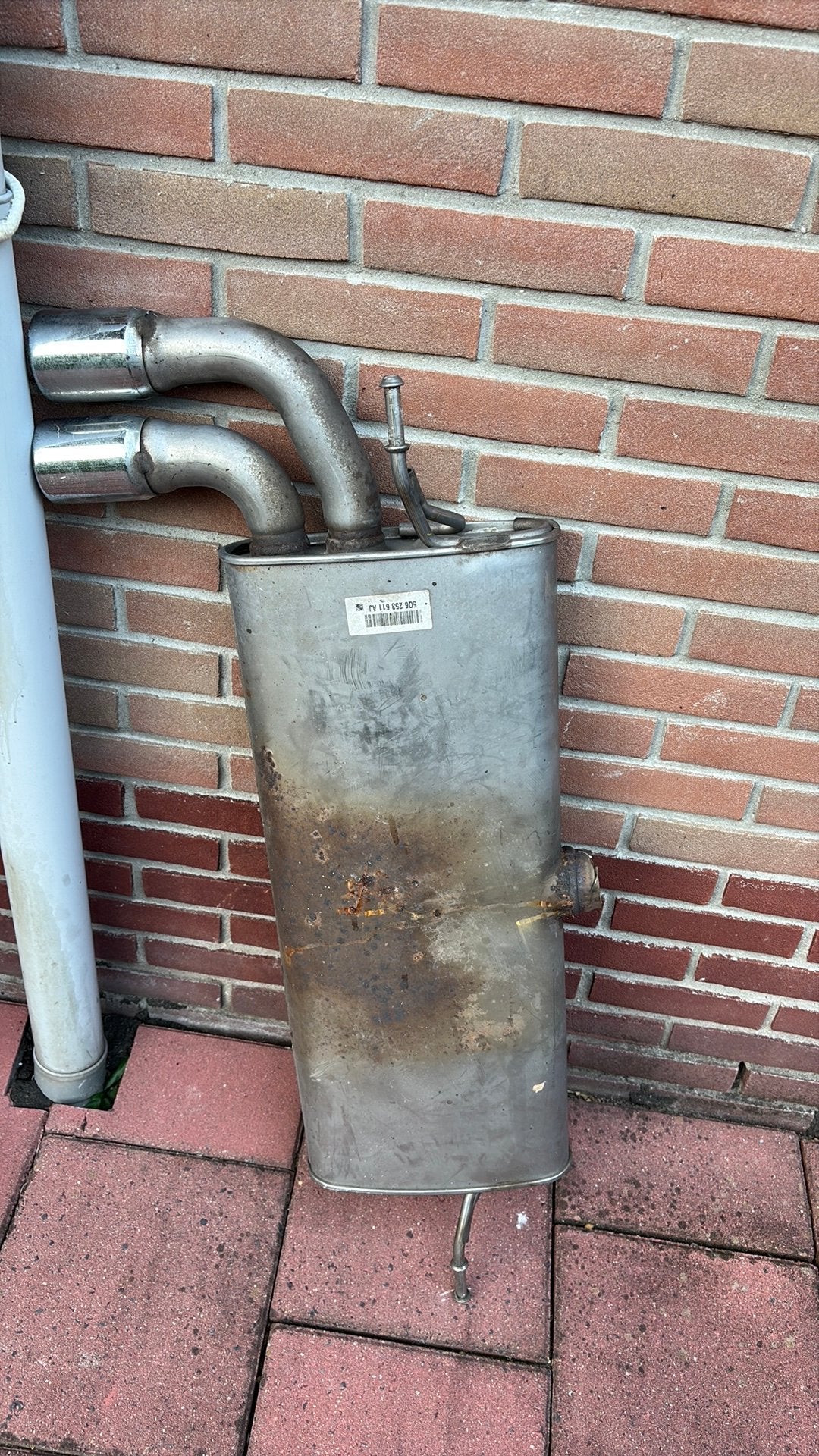 Te koop uitlaat achterpot vw 6R, Auto-onderdelen, Uitlaatsystemen, Ophalen of Verzenden