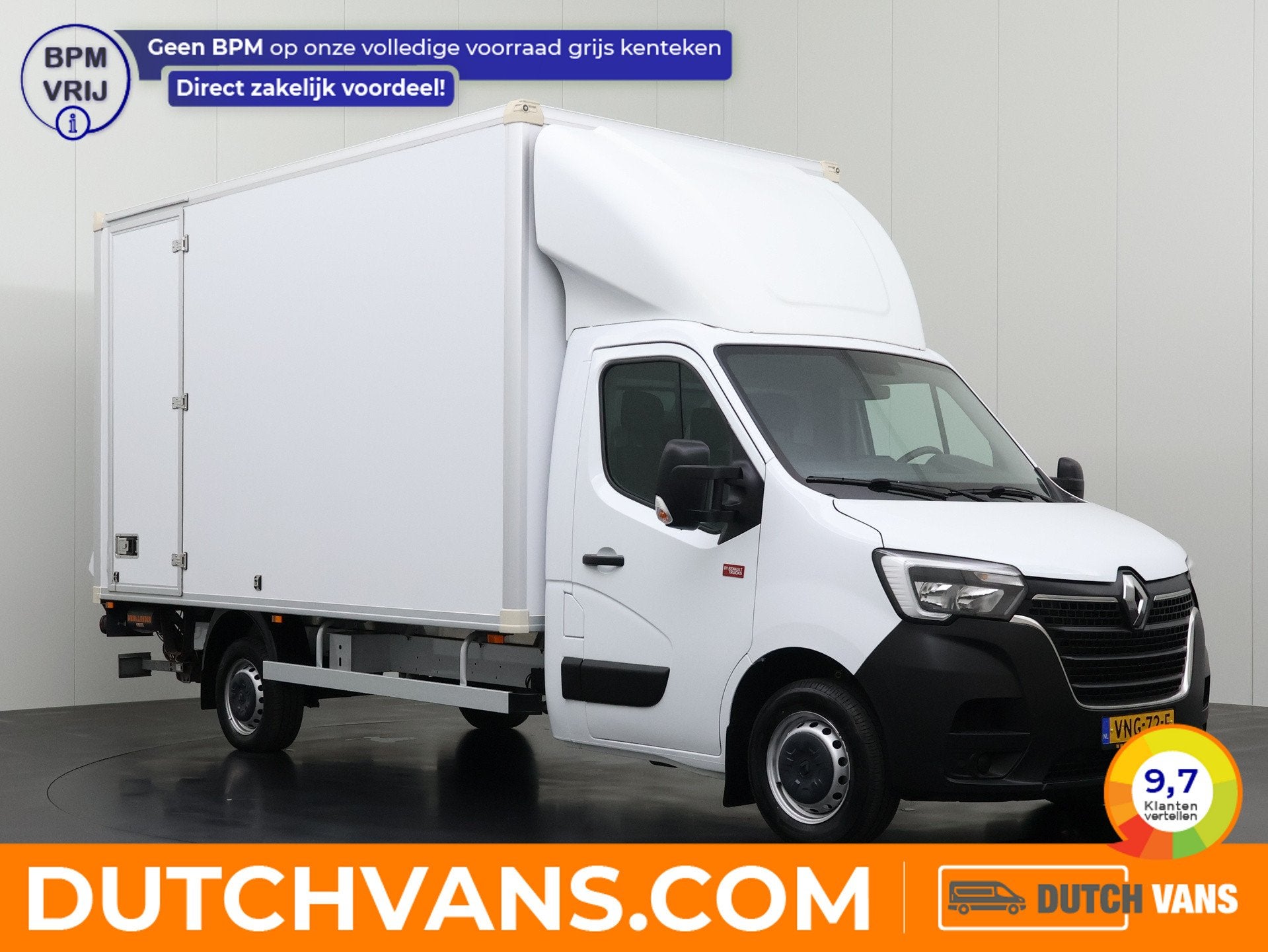 Renault Master 2.3DCi 145PK Bakwagen+Laadklep | Trekhaak 250, 145 pk, Achterwielaandrijving, Gebruikt, Euro 6