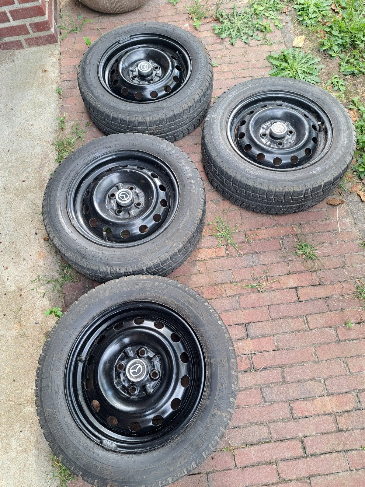 Winterbanden Mazda MX 5, Ophalen, Gebruikt, 15 inch, Banden en Velgen