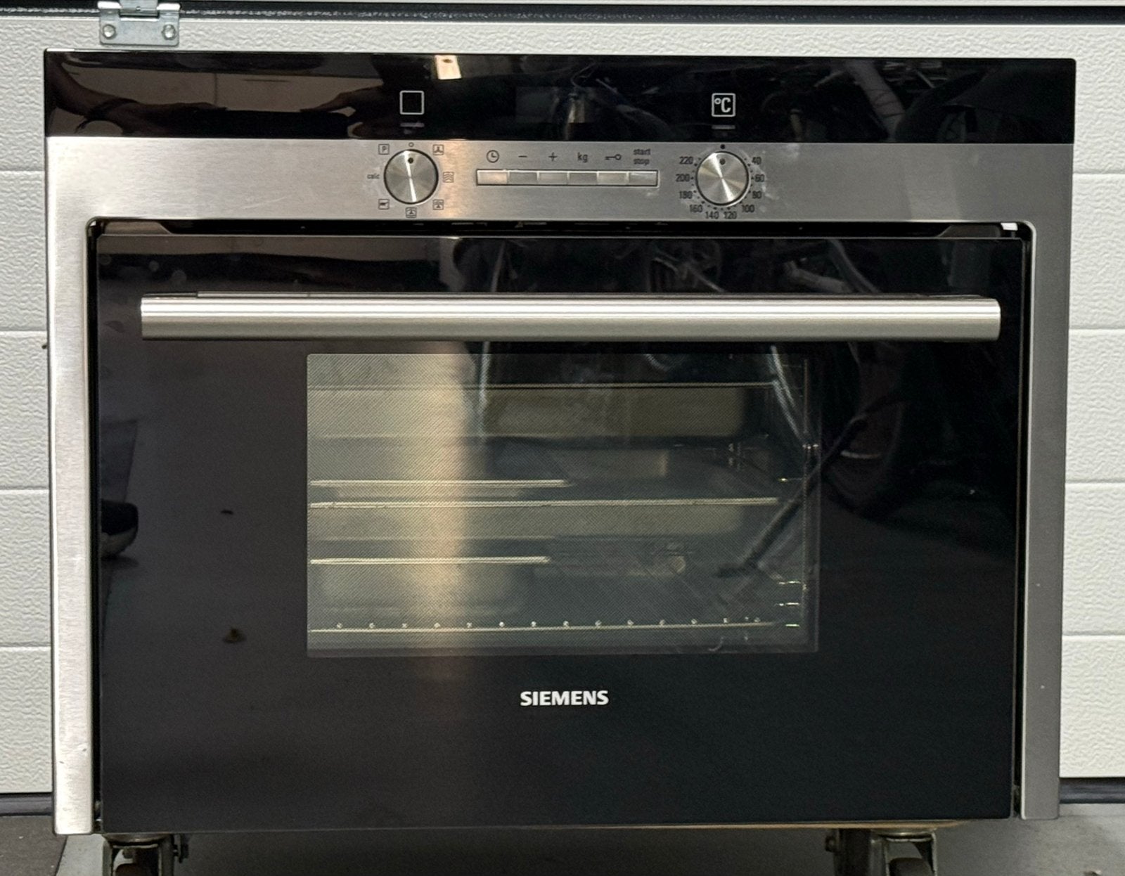 Siemens HB34D553 Inbouw Combi Stoomoven - 45x60 cm (hxb), 45 tot 50 cm, Gebruikt, Siemens, Ophalen of Verzenden