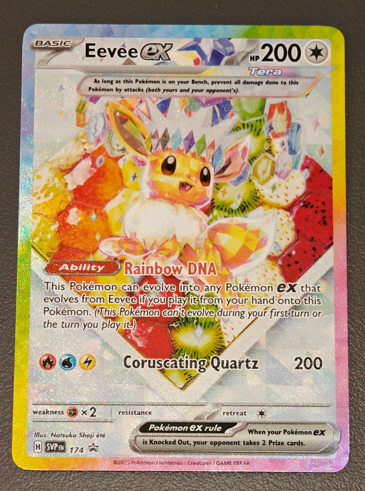 Eevee ex - svp 174 - promo - per stuk 29,99, Ophalen of Verzenden, Nieuw, Losse kaart, Foil