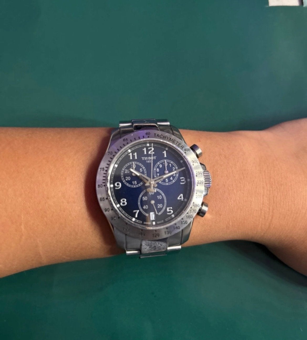 Tissot V8 Chronograaf Herenhorloge - Roestvrij Staal, Sieraden, Tassen en Uiterlijk, Horloges | Heren, Overige merken, Gebruikt