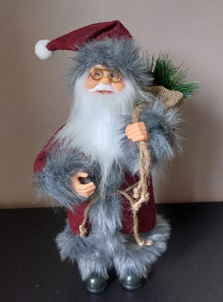 Decoratieve Kerstman met Zak, Ophalen, Zo goed als nieuw