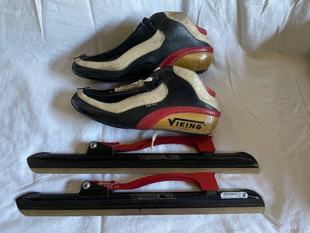Viking Gold met Nagano PM sprint, zwarte uitvoering mt 43., Gebruikt, Ophalen of Verzenden, Noren, Viking