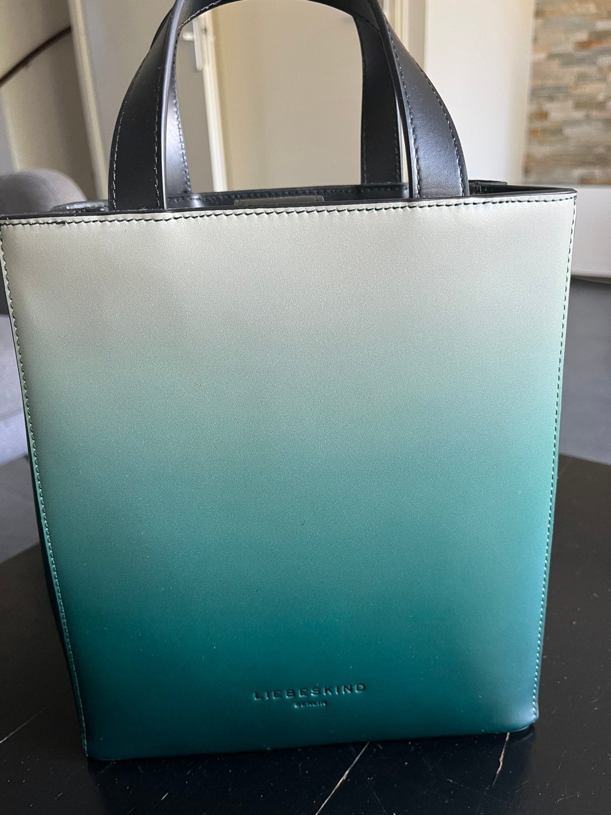 Liebeskind tas, blauw/groen, Sieraden, Tassen en Uiterlijk, Tassen | Damestassen, Ophalen, Zo goed als nieuw, Zwart, Handtas