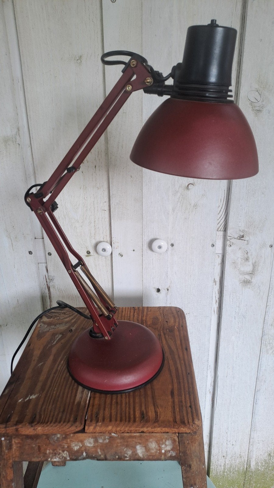 Vintage Happylight bureaulamp / architectenlamp, Metaal, Overige merken, Gebruikt, Onbekend
