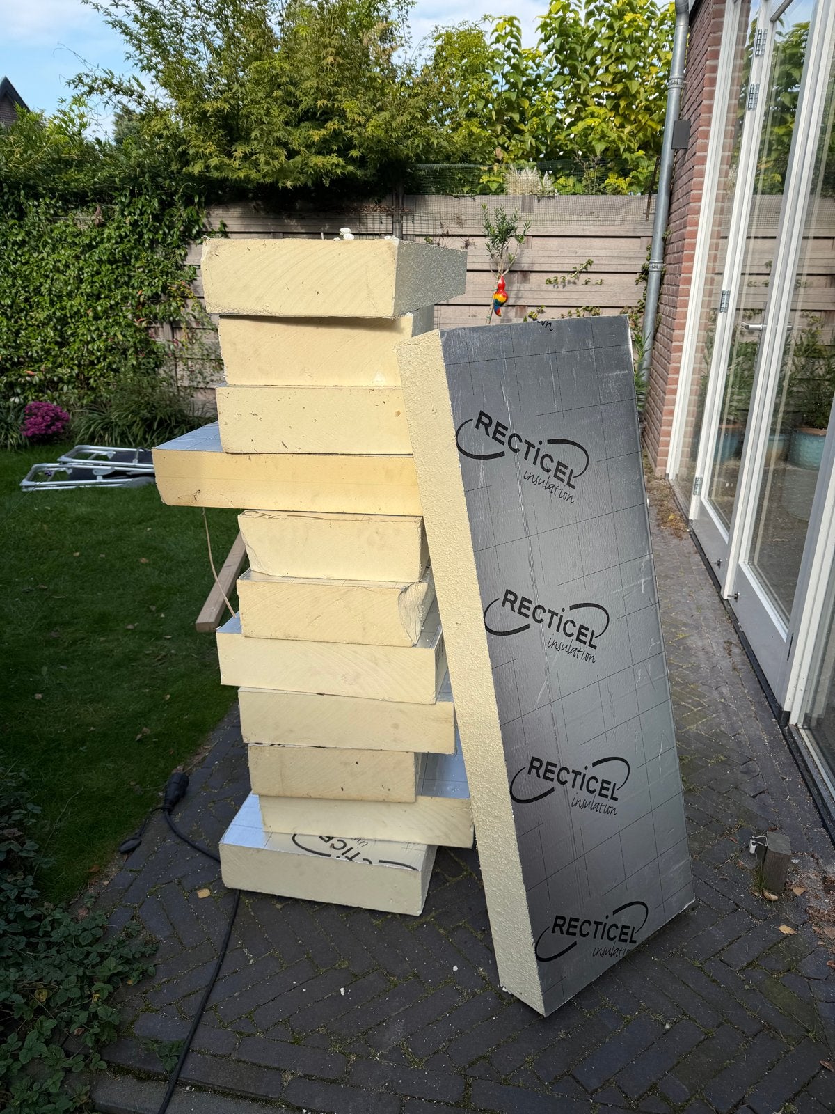 Recticel PIR isolatieplaten 120mm, stroken 120x30-45cm, Ophalen, Gebruikt, Hardschuim (Pir), Minder dan 5 m²