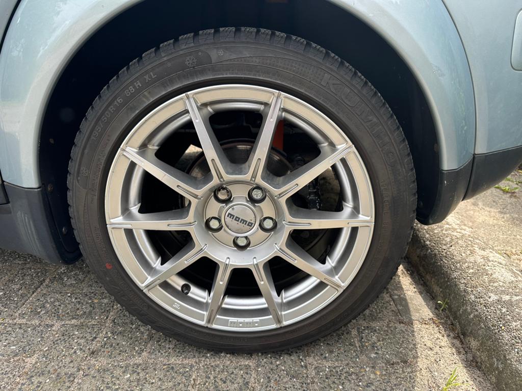 Audi A2 / A1 / A3 MOMO velgen 16 inch met banden, Auto-onderdelen, Banden en Velgen, Ophalen, Gebruikt, 16 inch, Banden en Velgen