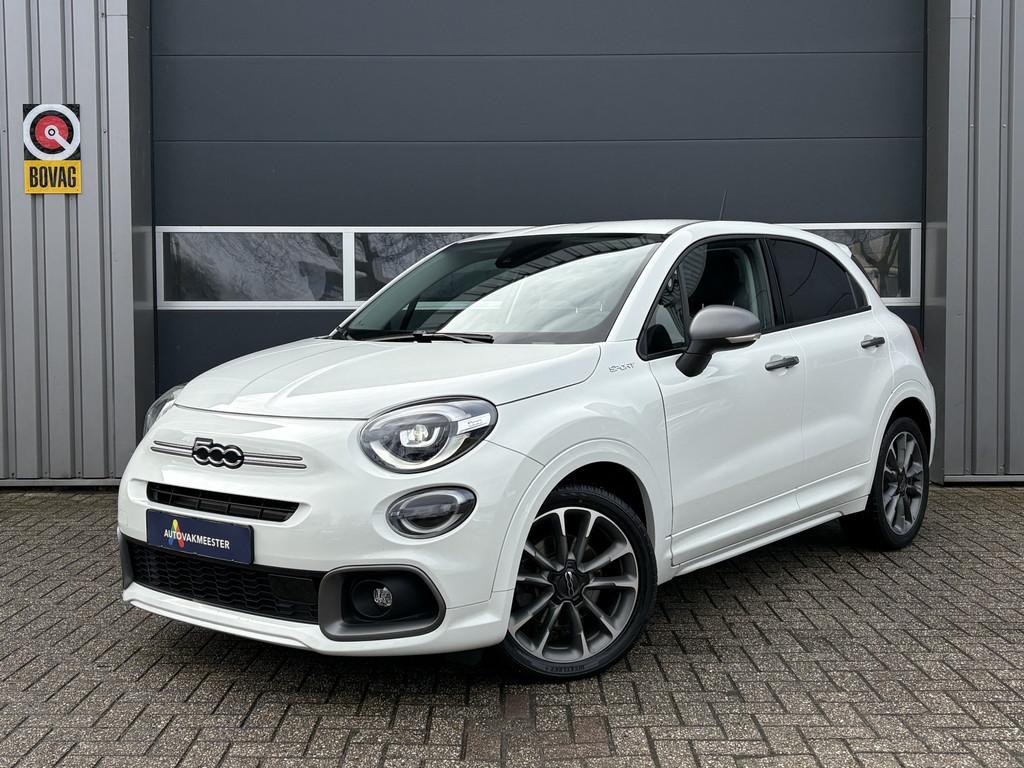Fiat 500X 1.5 Hybrid Sport Automaat | Navi | Camera | Carpla, 12 maanden, 1380 kg, Gebruikt, Zwart