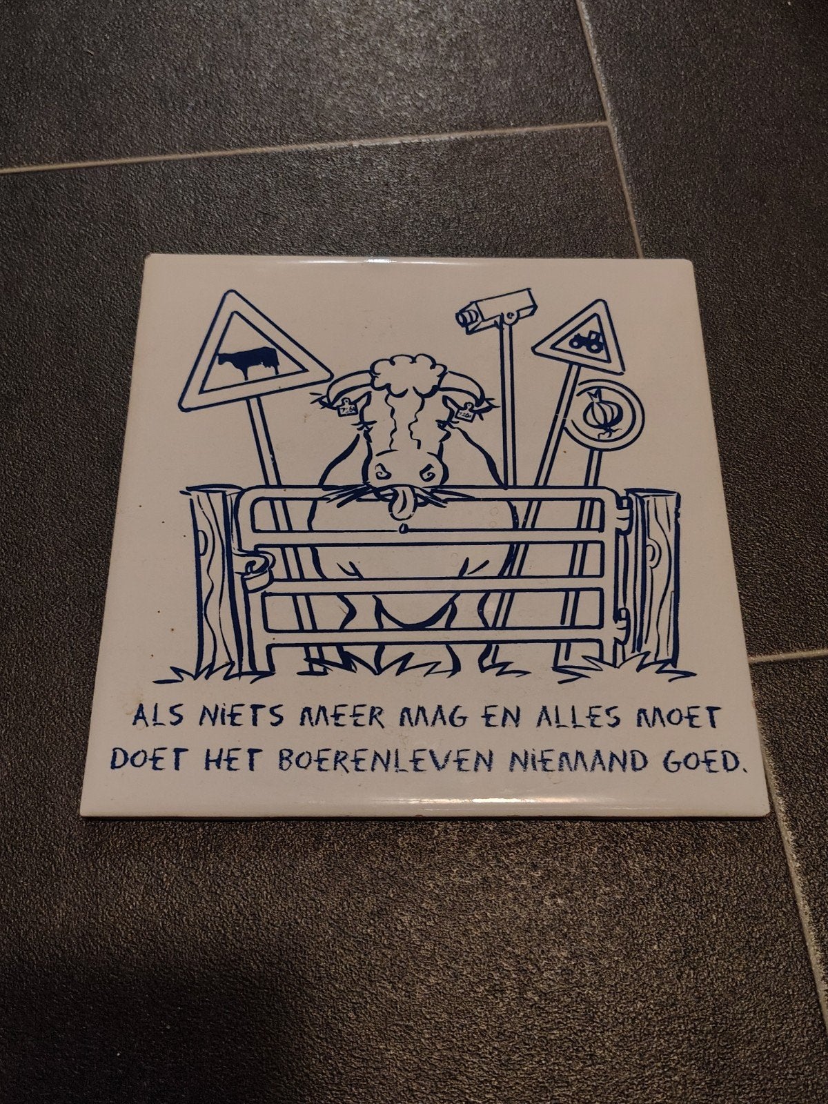 Tegel Boerenleven, Ophalen of Verzenden