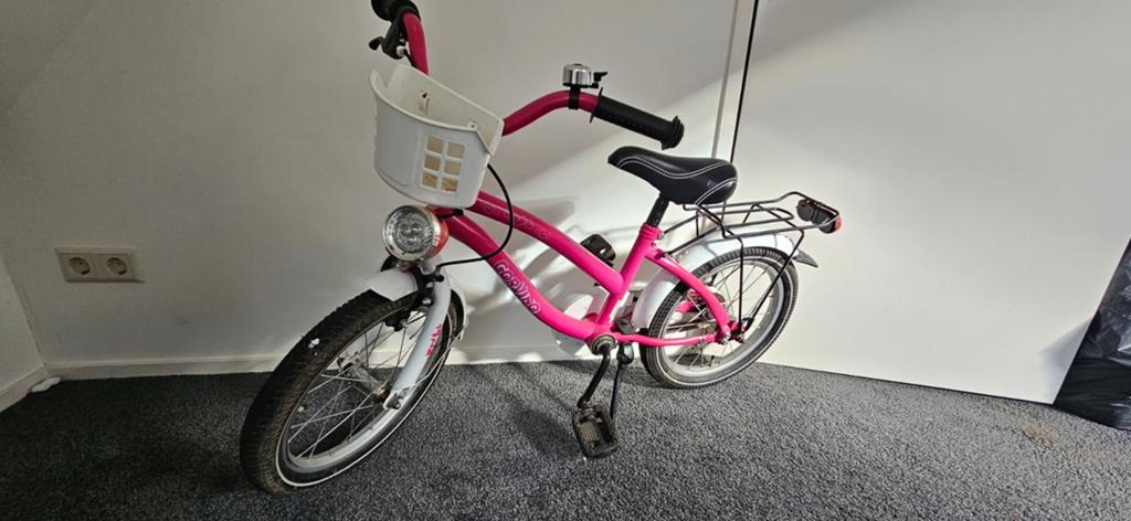 Meisjes fiets 16 inch, Ophalen of Verzenden, Gebruikt, 16 inch