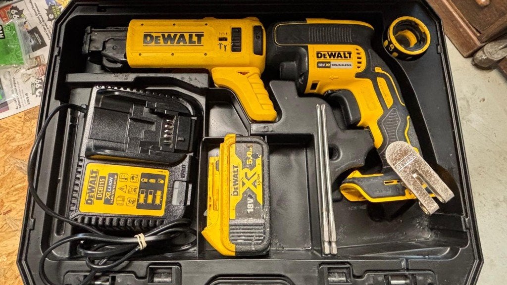 DeWALT DCF620 gipsplaatschroefautomaat set (in nette staat), Ophalen of Verzenden, Gebruikt, Boor- en Schroefmachine