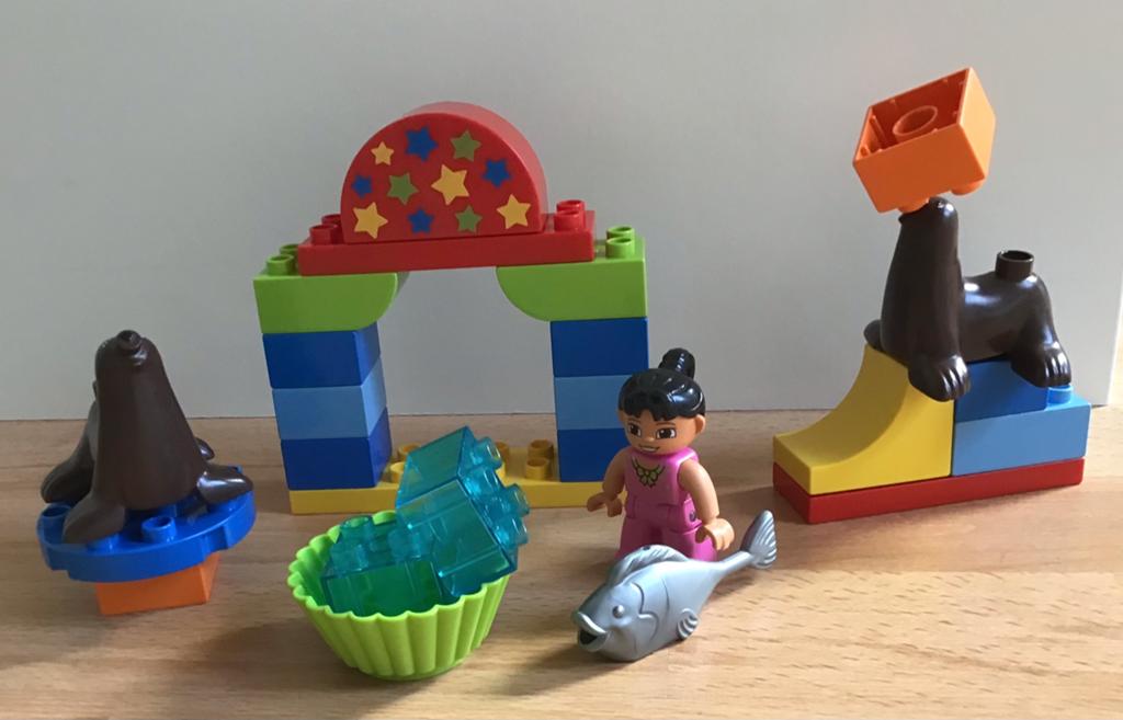 Lego Duplo Circus Show 10503 (compleet), Ophalen of Verzenden, Zo goed als nieuw, Compleet, Duplo