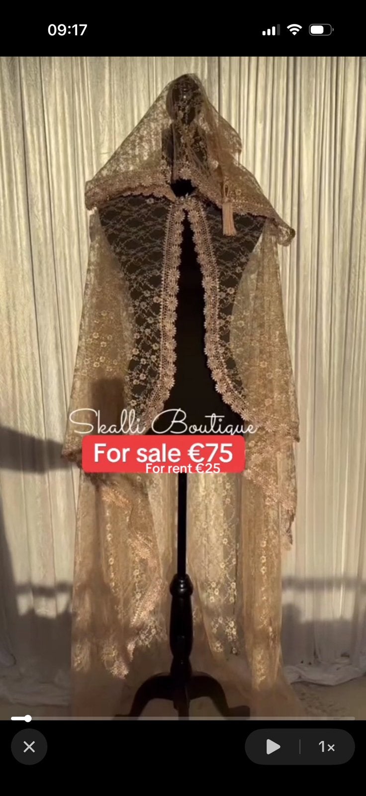 Selham beige van kant, Ophalen of Verzenden, Zo goed als nieuw, Beige, Accessoires