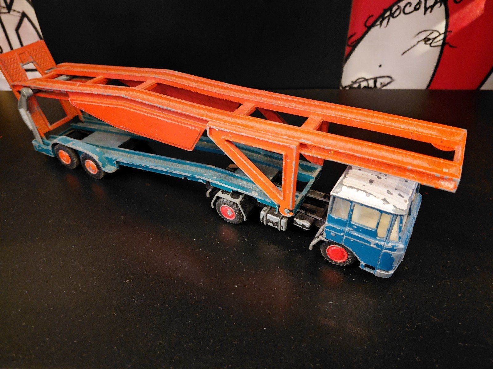 Lion toys Auto transporter, Ophalen of Verzenden, Gebruikt, Bus of Vrachtwagen, Lion Toys