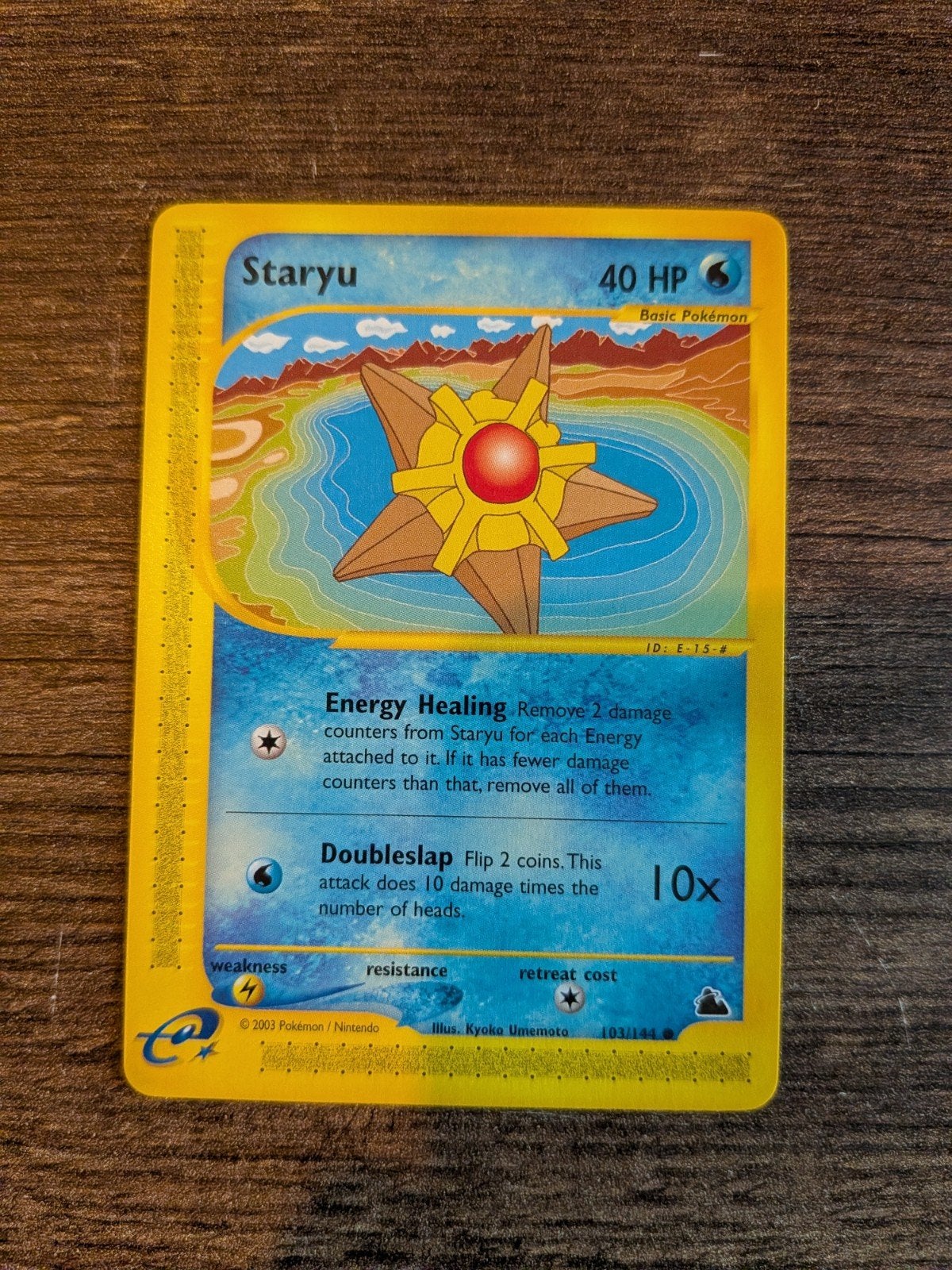 Staryu Skyridge Pokémon Kaart 103/144 (EN), Ophalen of Verzenden