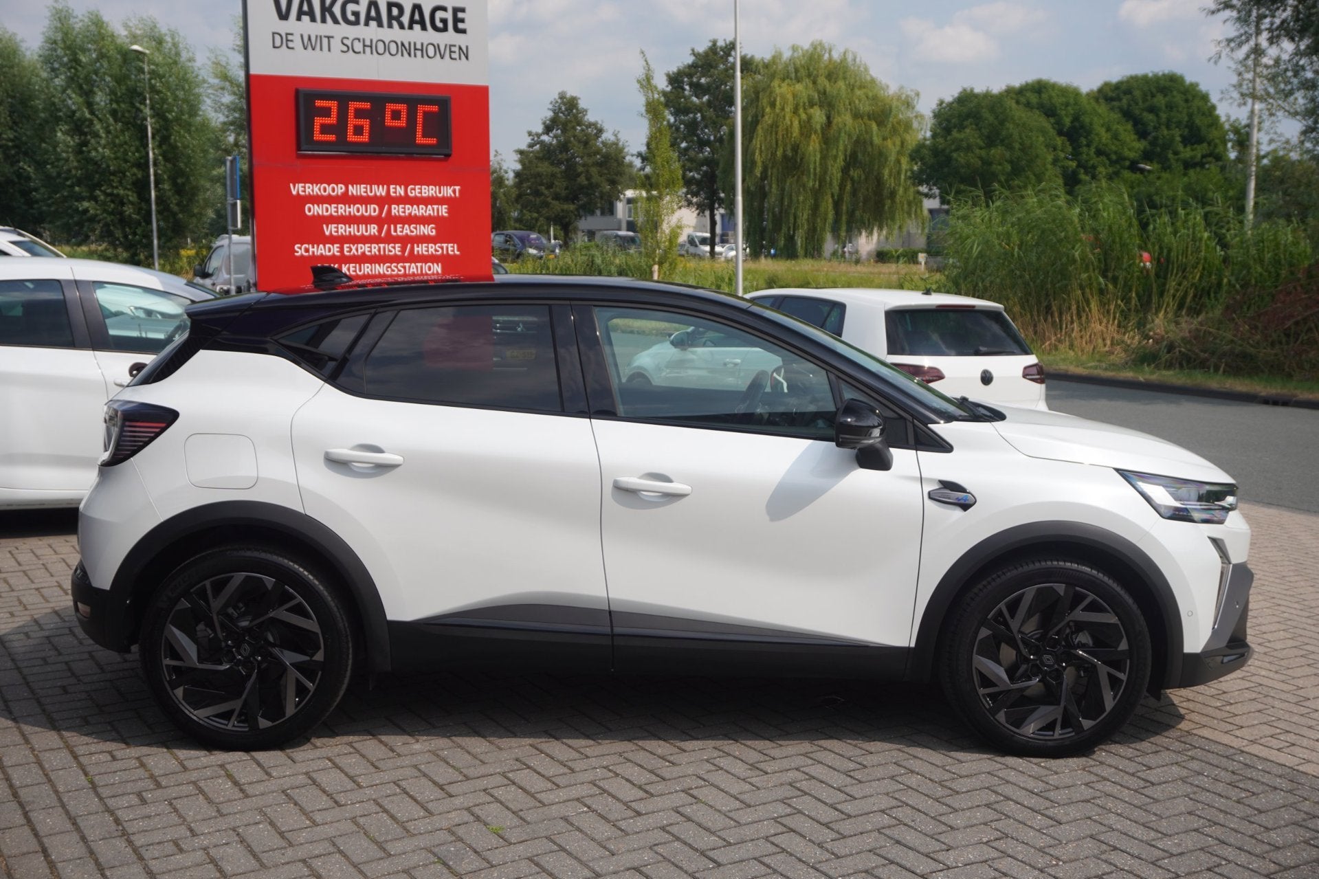 Renault Captur 1.6 E-Tech full hybrid 145 esprit Alpine / 36, Auto's, Renault, 4 cilinders, Leder en Stof, Wit, Origineel Nederlands