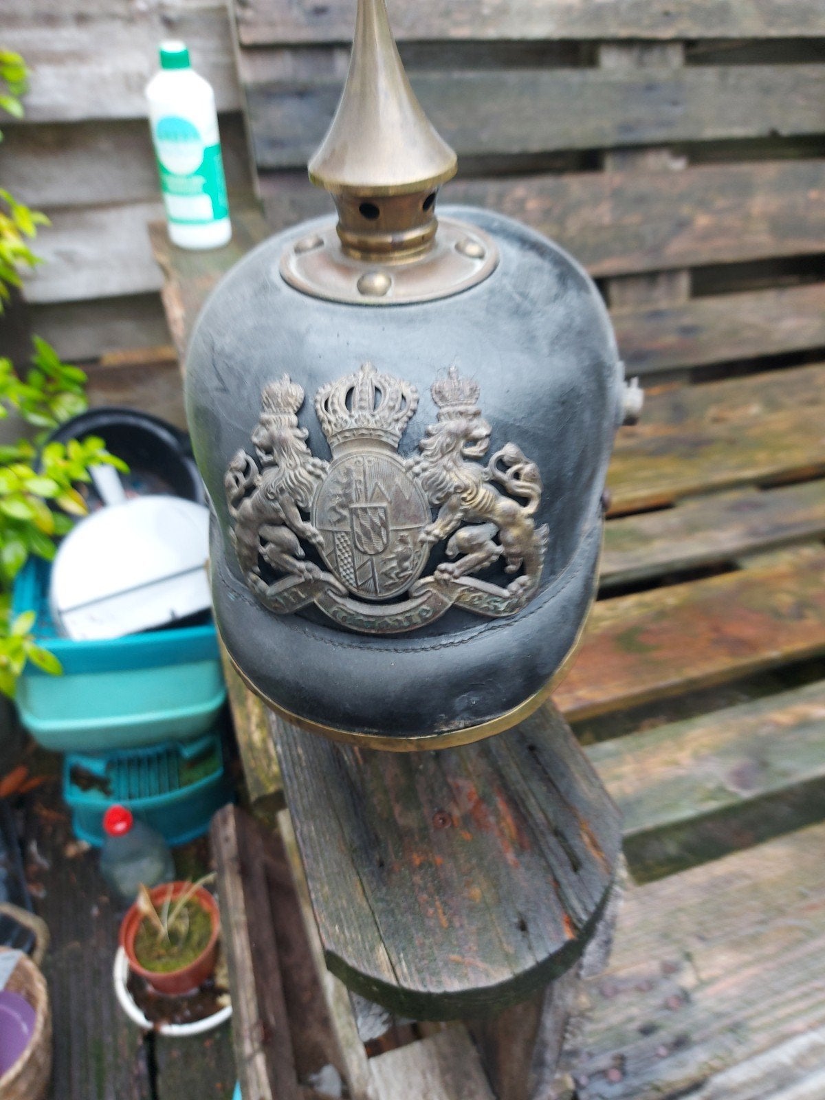 Pickelhaube Bayern., Ophalen of Verzenden, Landmacht, Duitsland, Helm of Baret