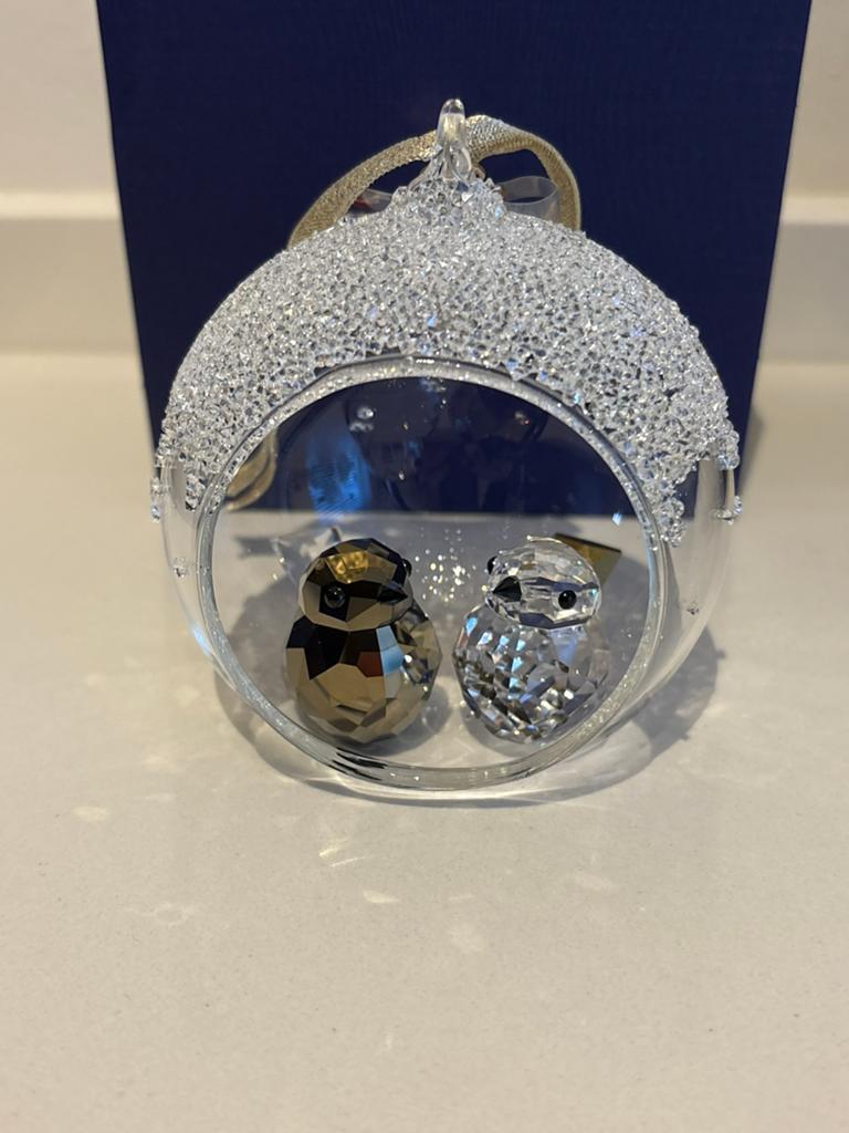 Swarovski scs kerstbal 2022, Ophalen of Verzenden, Zo goed als nieuw, Figuurtje