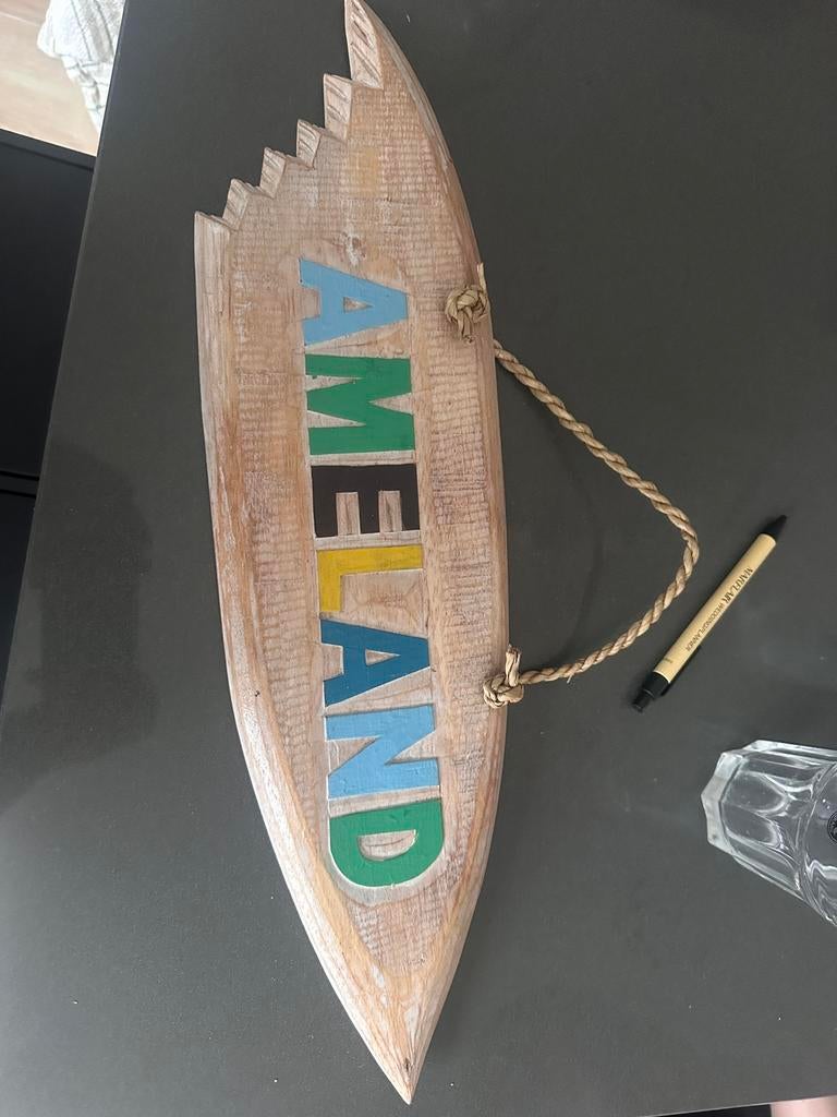 Ameland bordje, Antiek en Kunst, Antiek | Wandborden en Tegels, Ophalen of Verzenden