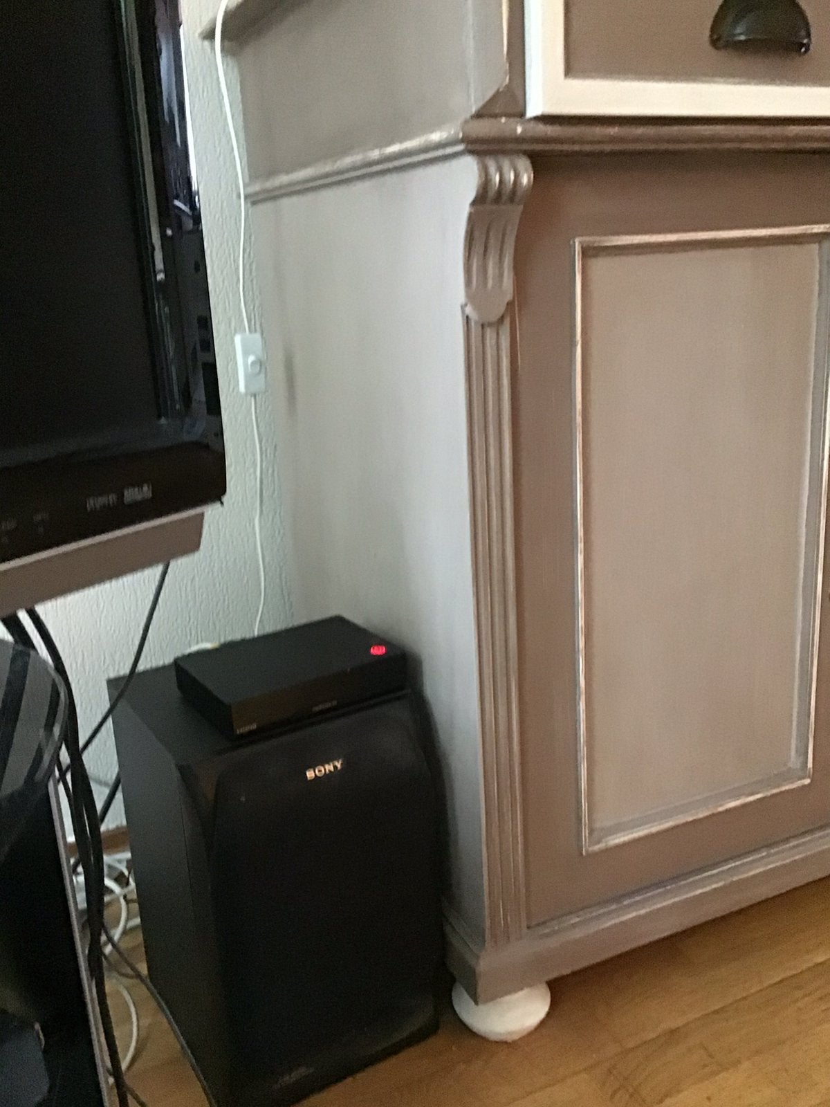 Dressoir kleur taupe afm. Hx b x d : 92 x 178 x 56., Ophalen, Met plank(en), Gebruikt, 150 tot 200 cm