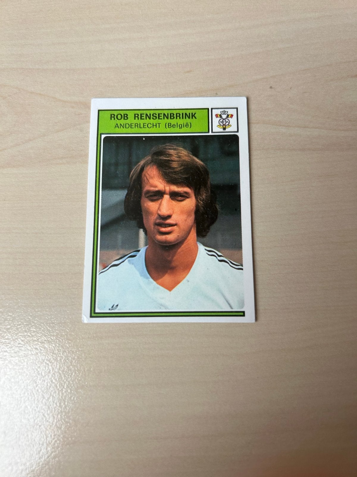 Panini Voetbal 78 Rob Rensenbrink Anderlecht (België), Ophalen of Verzenden, Zo goed als nieuw, Buitenlandse clubs, Poster, Plaatje of Sticker