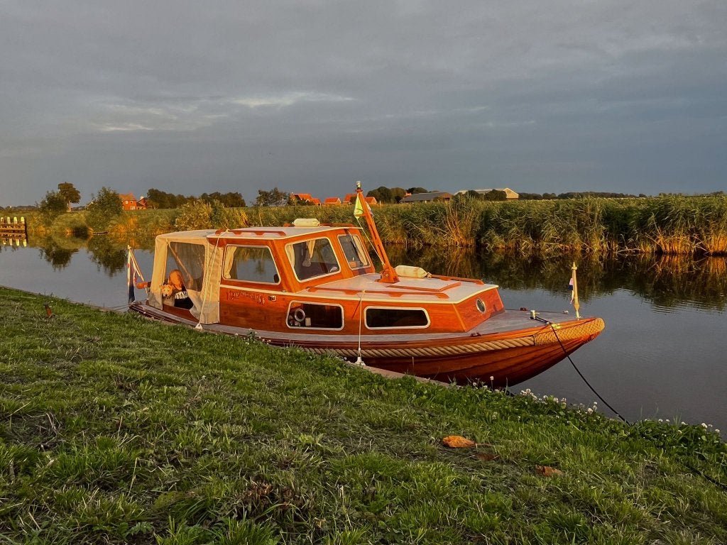 Te koop klassieke Helderse vlet, 70 cm, Gebruikt, Binnenboordmotor, Diesel
