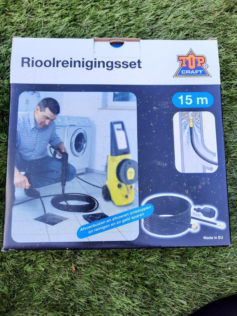 Nieuwe Rioolreinigingsset 15m - Top Craft, Tuin en Terras, Hogedrukreinigers, Ophalen of Verzenden, Nieuw, Top Craft
