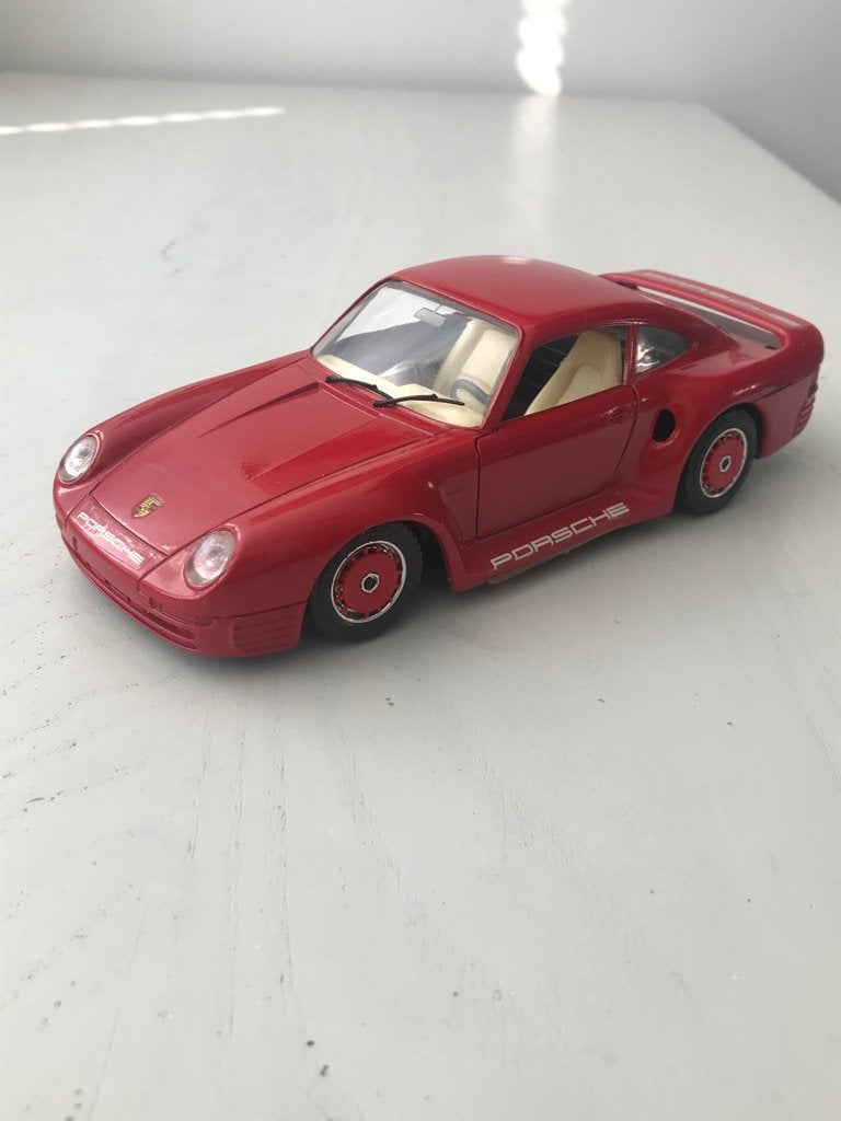 Porsche 959 Burago 1:24, Ophalen of Verzenden, Gebruikt, Bburago