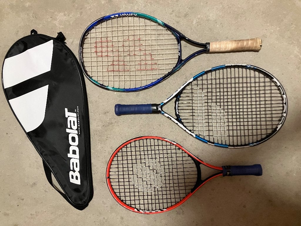 3 Kinderen / junioren tennis rackets, Sport en Fitness, Tennis, Gebruikt, L00, Ophalen of Verzenden, Racket