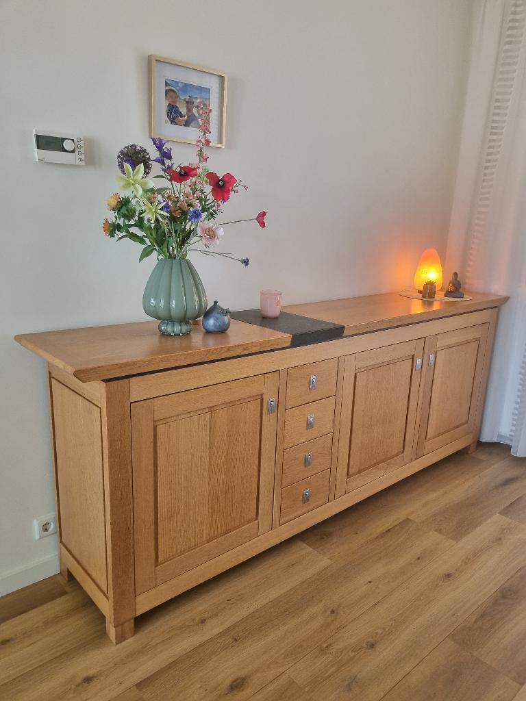 Dressoir, Ophalen, Met deur(en), Eikenhout, Zo goed als nieuw