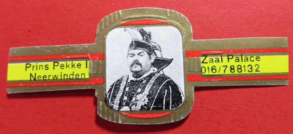 Reclamebandje Prins Pekke 1 Neerwinden Zaal Palace, Verzenden, Gebruikt, Sigarenbandjes