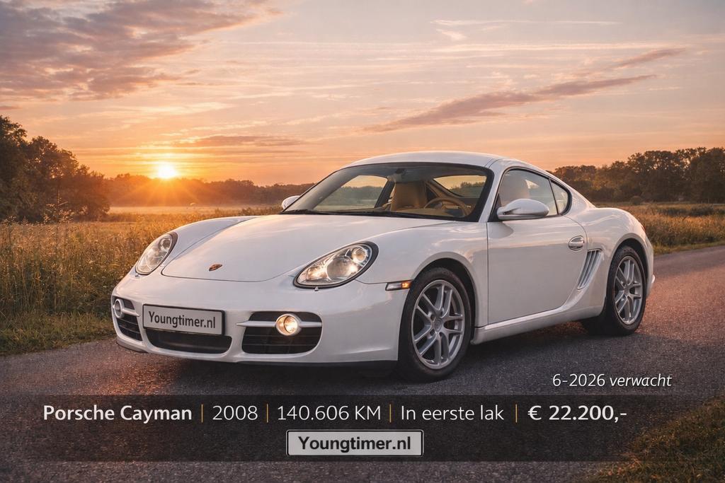 987.1 2008   | Cayman (10) & Boxster (5), Auto's, Porsche, Automaat, Beige, Leder, Particulier
