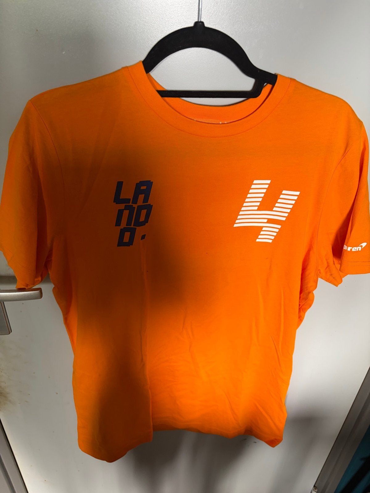 McLaren Lando Norris Formule 1 T-shirt Maat M, Ophalen, Zo goed als nieuw, Maat 48/50 (M), Oranje