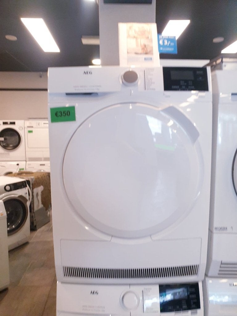 aeg condens droger 8kg inc 6 mnd garantie, Ophalen, 6 tot 8 kg, Minder dan 85 cm, Anti-kreukfase